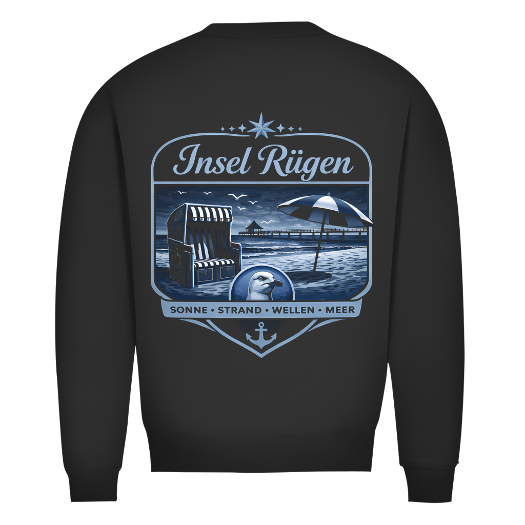 Sweatshirt Herren  Insel Rügen #612 - beidseitiger Druck