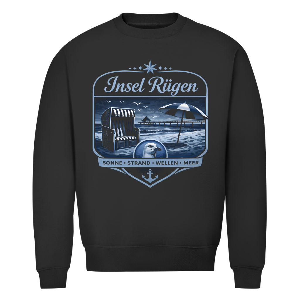 Sweatshirt Herren  Insel Rügen #612 - beidseitiger Druck