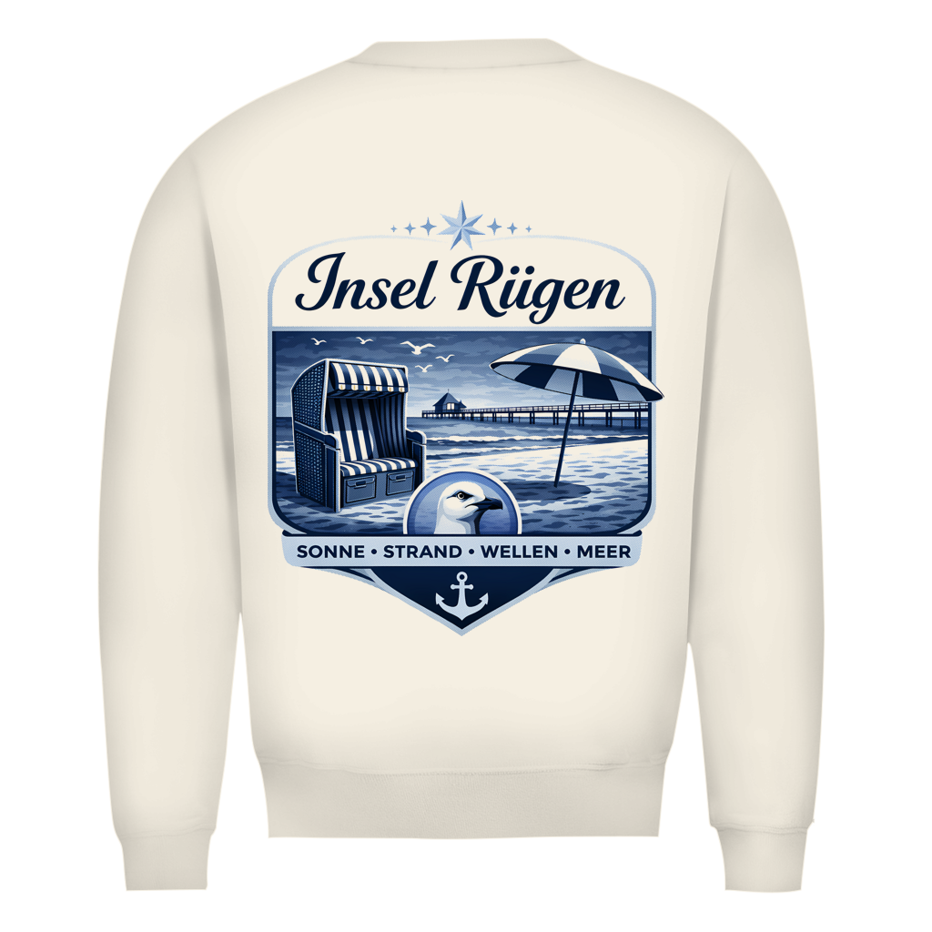 Sweatshirt Herren  Insel Rügen #612 - beidseitiger Druck
