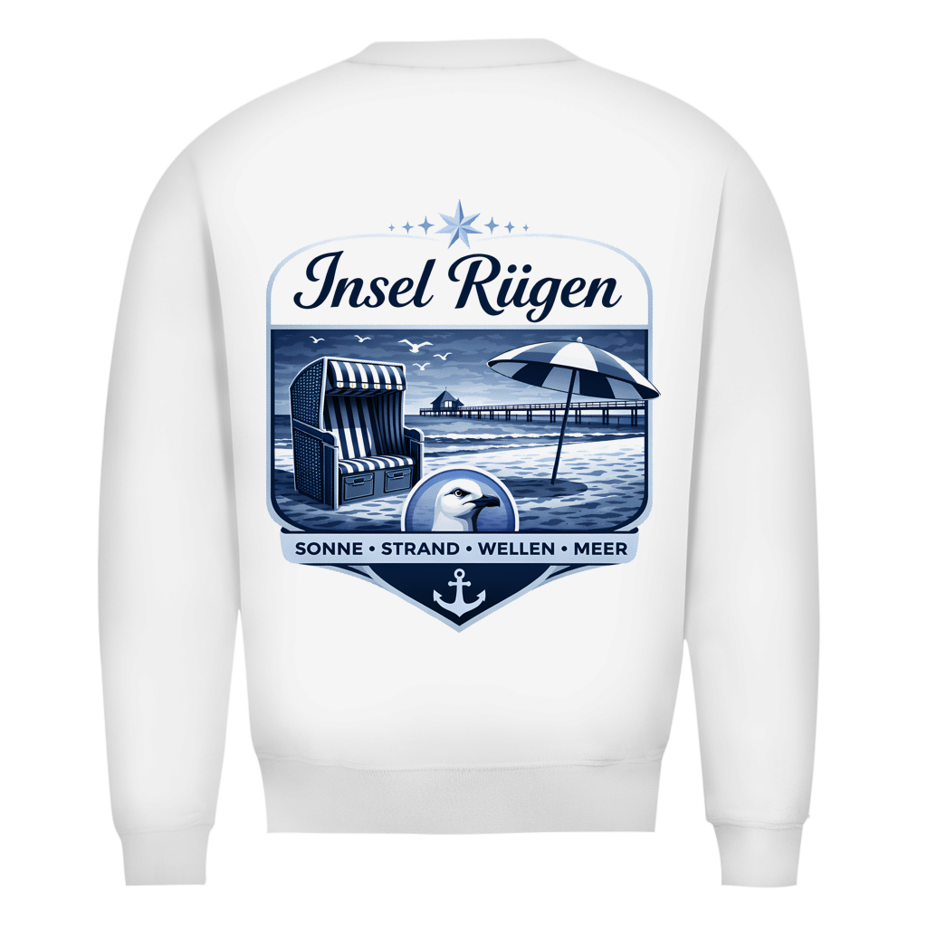 Sweatshirt Herren  Insel Rügen #612 - beidseitiger Druck