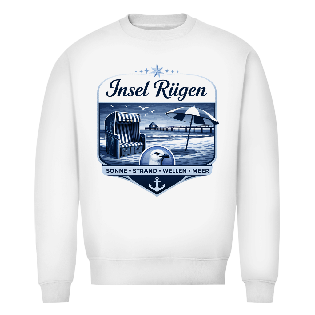 Sweatshirt Herren  Insel Rügen #612 - beidseitiger Druck