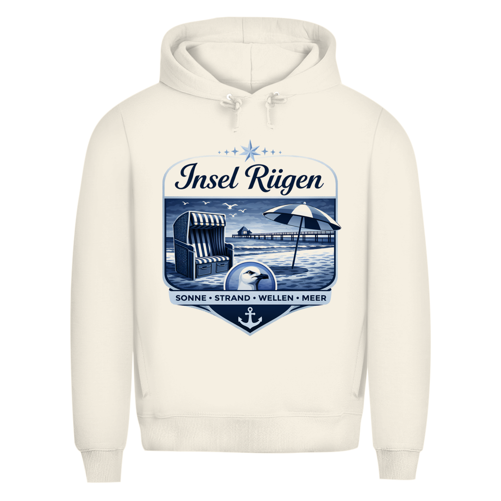Hoodie Herren   Insel Rügen #612  - einseitiger Druck