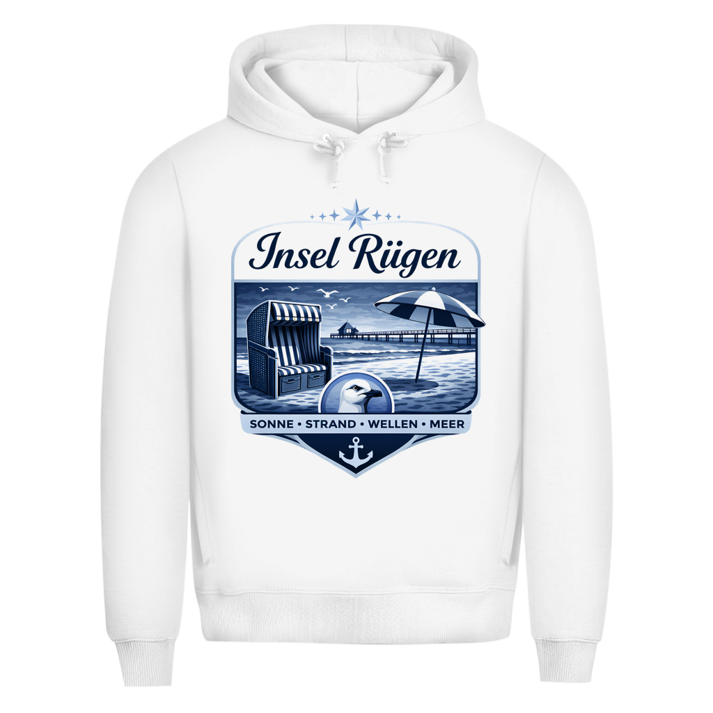 Hoodie Herren   Insel Rügen #612  - einseitiger Druck
