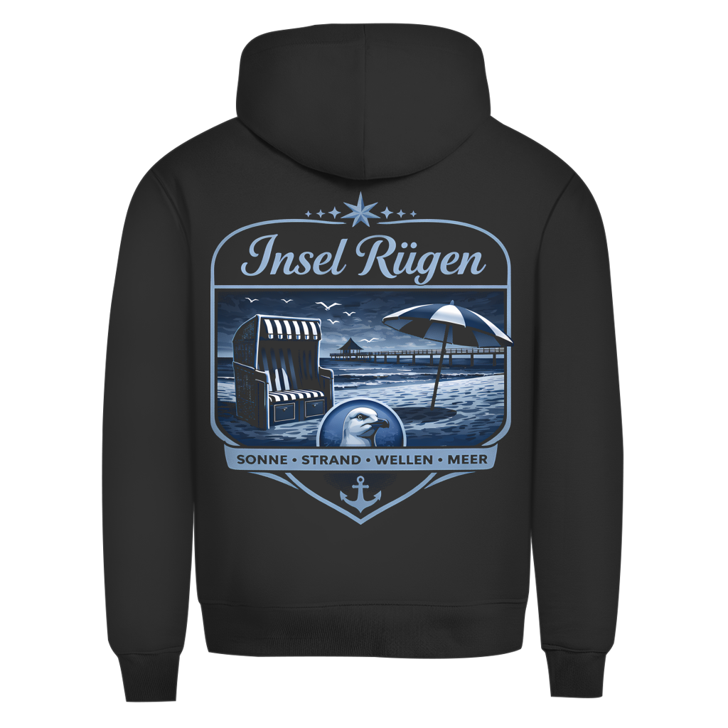 Hoodie Herren  Insel Rügen #612 - beidseitiger Druck
