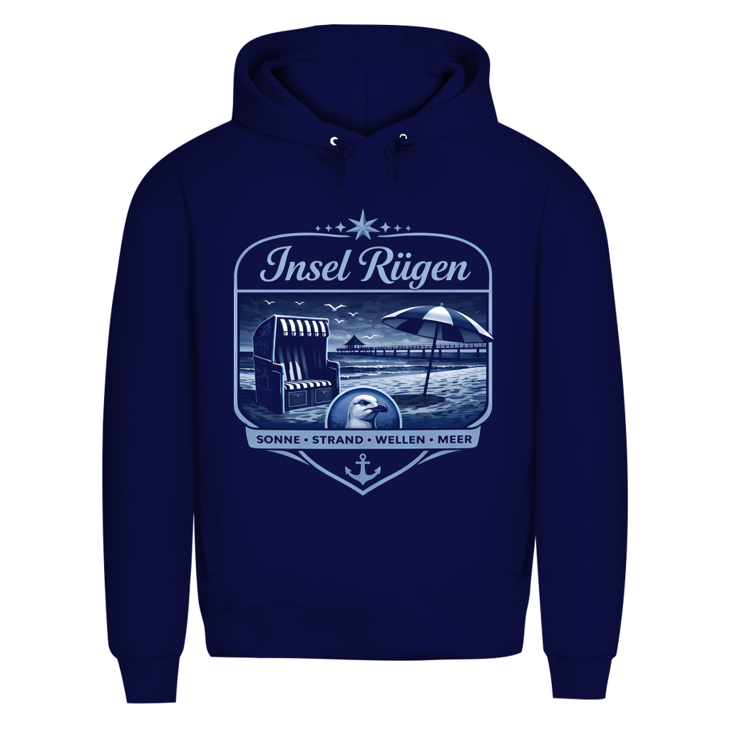 Hoodie Herren  Insel Rügen #612 - beidseitiger Druck