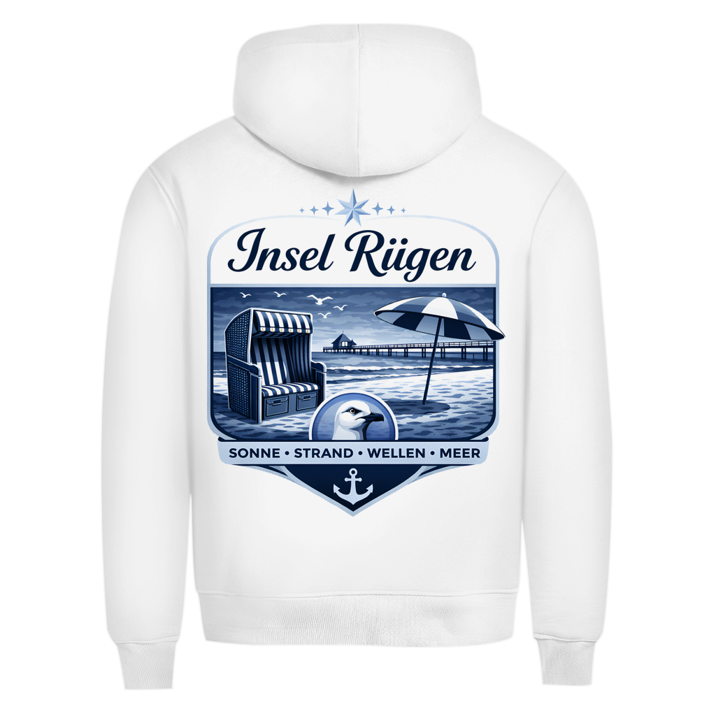 Hoodie Herren  Insel Rügen #612 - beidseitiger Druck