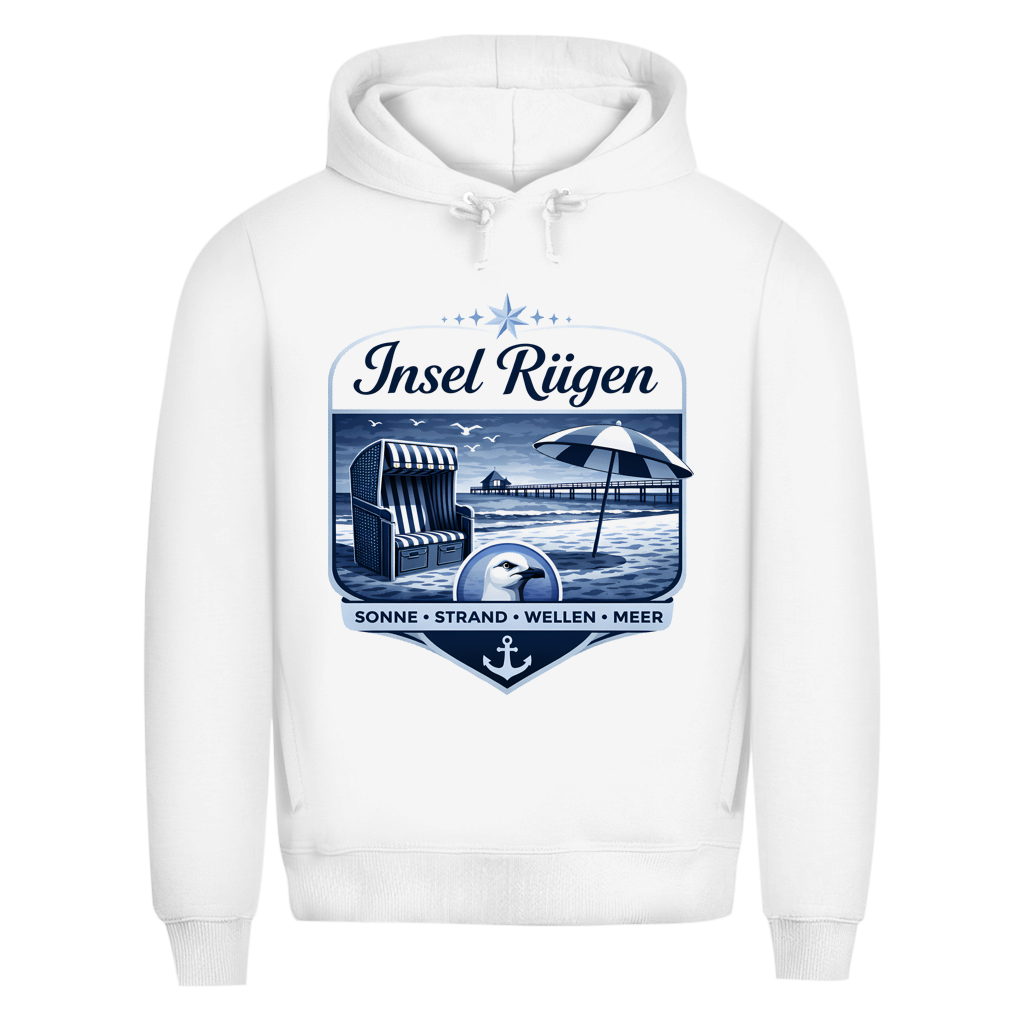 Hoodie Herren  Insel Rügen #612 - beidseitiger Druck
