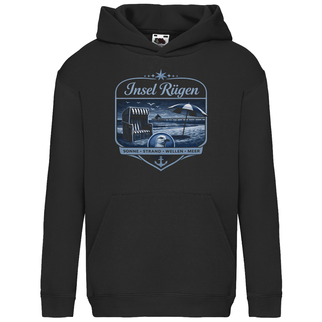 Hoodie Kinder  Insel Rügen #612  - einseitiger Druck