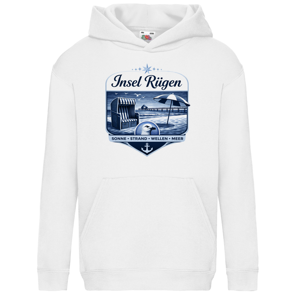 Hoodie Kinder  Insel Rügen #612  - einseitiger Druck