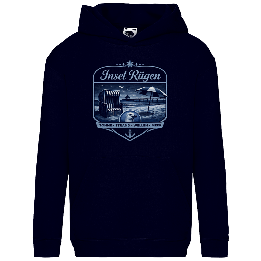 Hoodie Kinder  Insel Rügen #612 - beidseitiger Druck