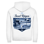 Hoodie-Jacke   Insel Rügen #612  - beidseitiger Druck