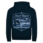 Hoodie-Jacke   Insel Rügen #612  - beidseitiger Druck