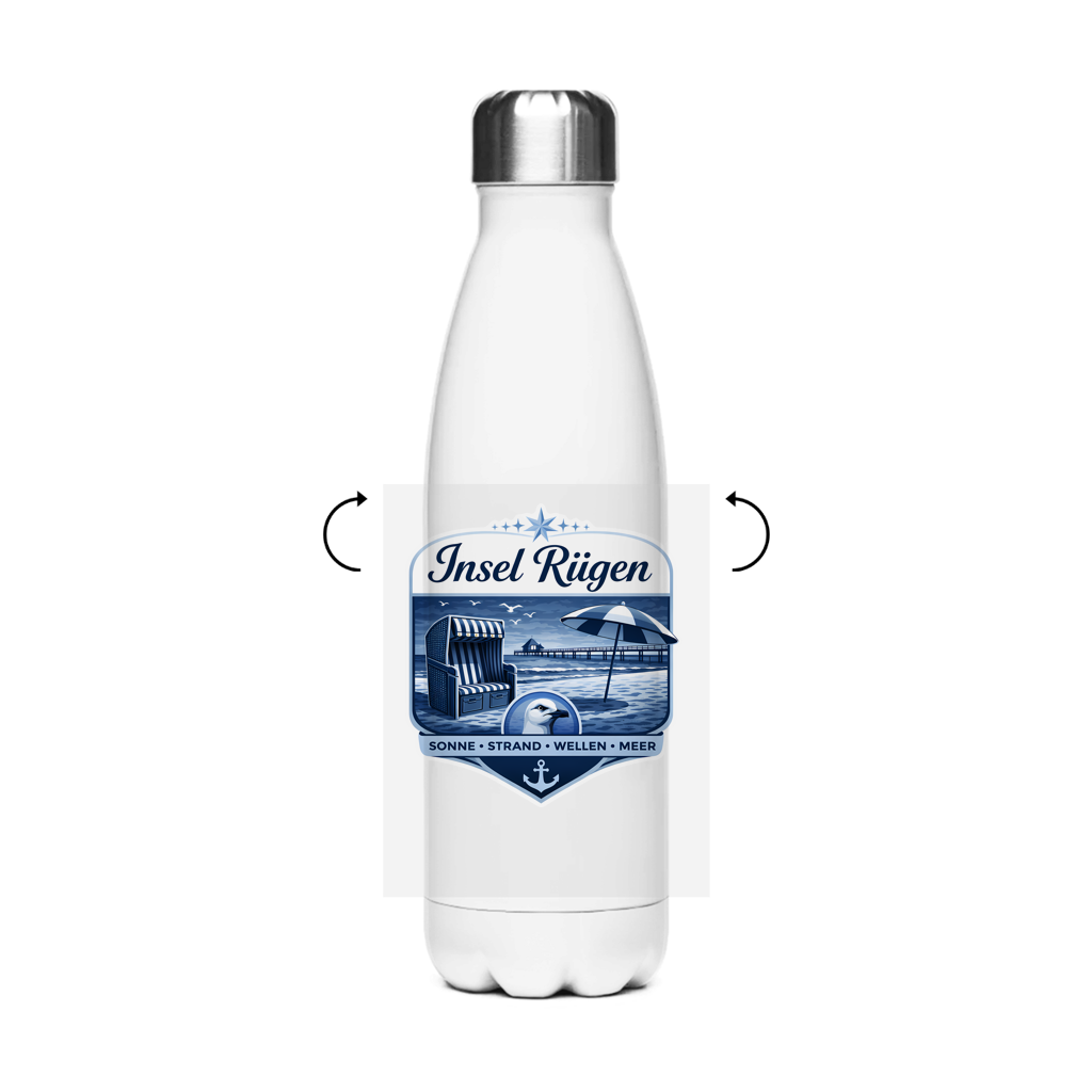 Edelstahl-Thermoflasche    Insel Rügen #612