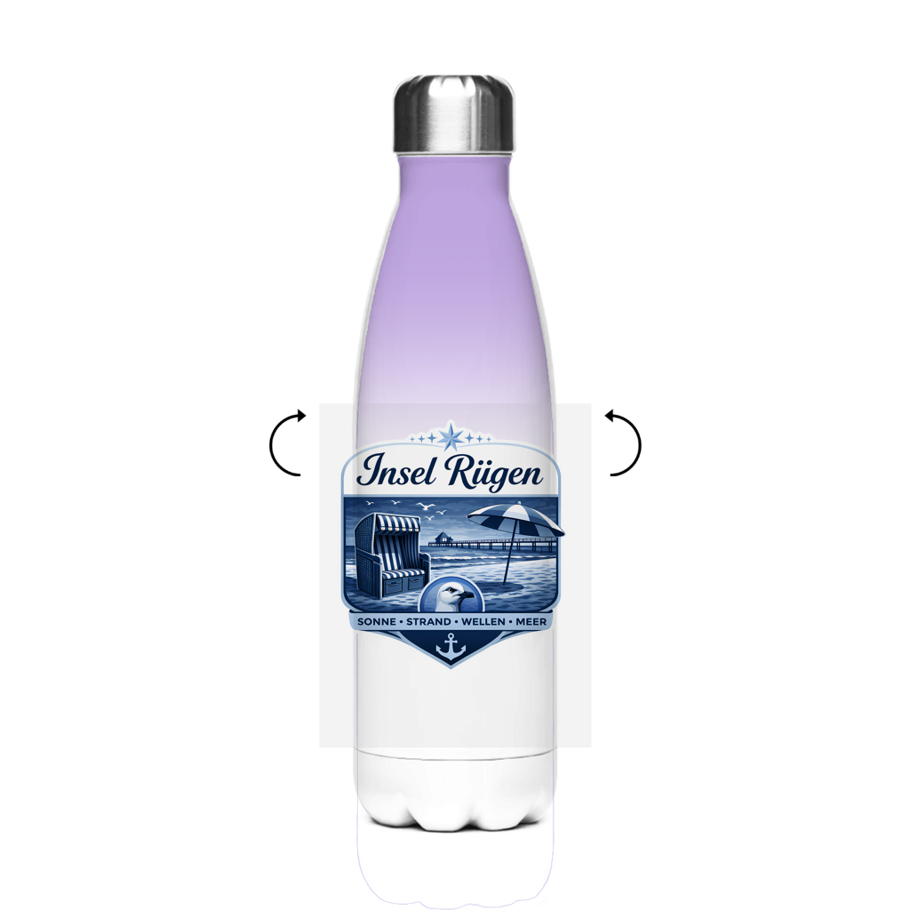 Edelstahl-Thermoflasche    Insel Rügen #612