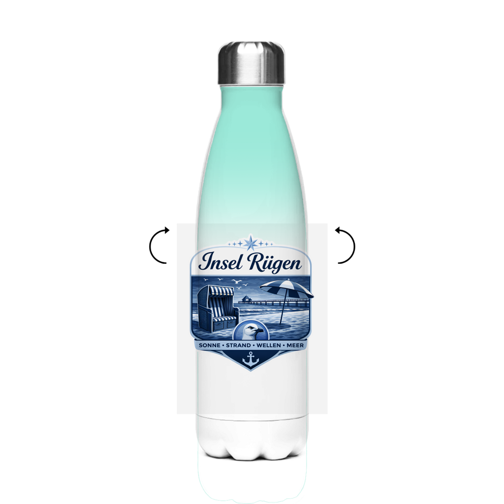 Edelstahl-Thermoflasche    Insel Rügen #612
