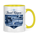 Keramik-Tasse zweifarbig   Insel Rügen #612
