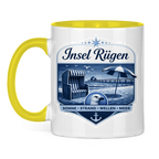 Keramik-Tasse zweifarbig   Insel Rügen #612