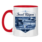Keramik-Tasse zweifarbig   Insel Rügen #612