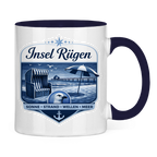 Keramik-Tasse zweifarbig   Insel Rügen #612