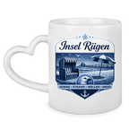 Keramik-Tasse mit Herzhenkel   Insel Rügen #612