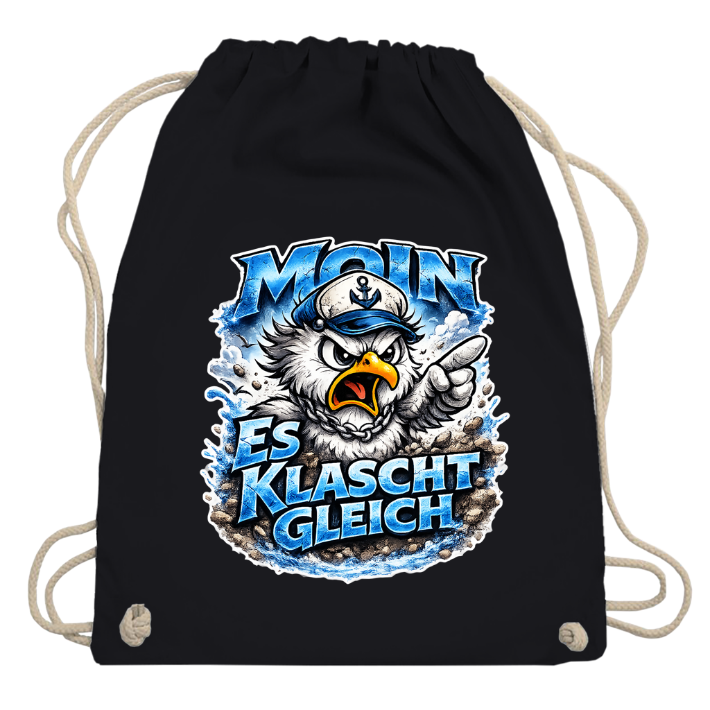 Kordelrucksack  Es klatscht gleich #564