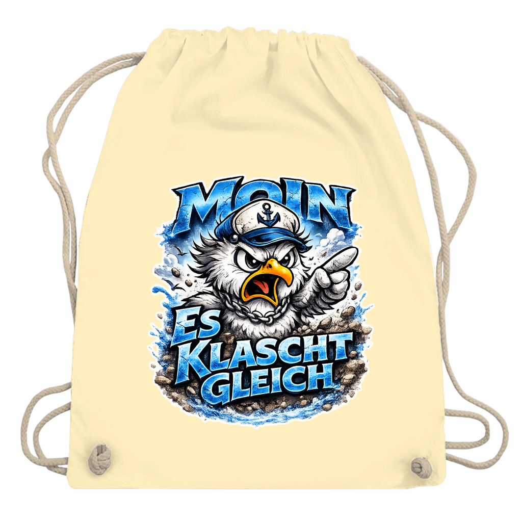Kordelrucksack  Es klatscht gleich #564