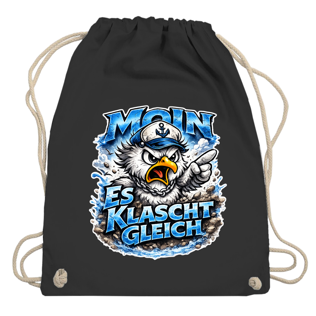 Kordelrucksack  Es klatscht gleich #564