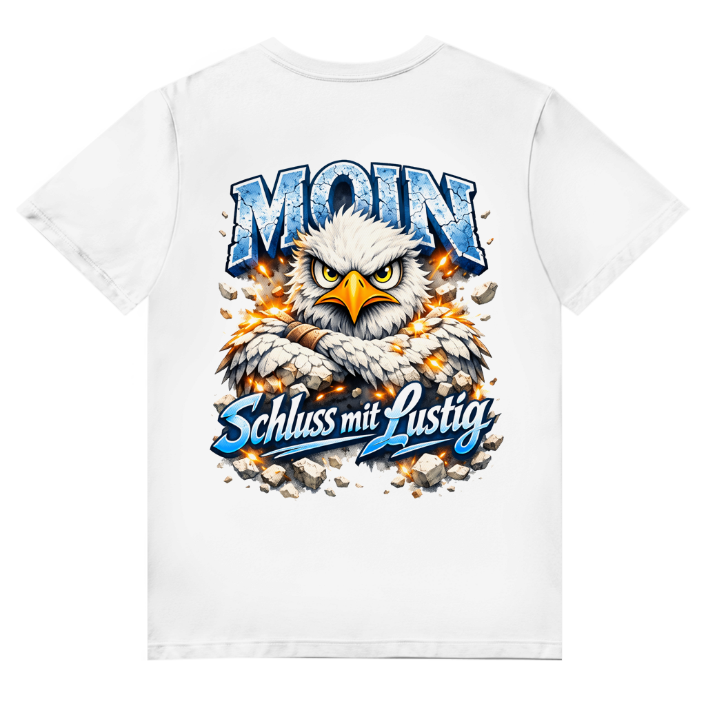 T-Shirt Herren V-Neck   MOIN Schluss mit lustig #567