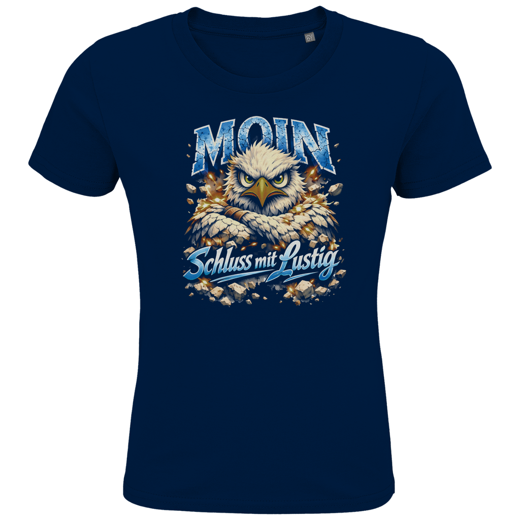T-Shirt Kinder  MOIN Schluss mit lustig #567  - beidseitiger Druck