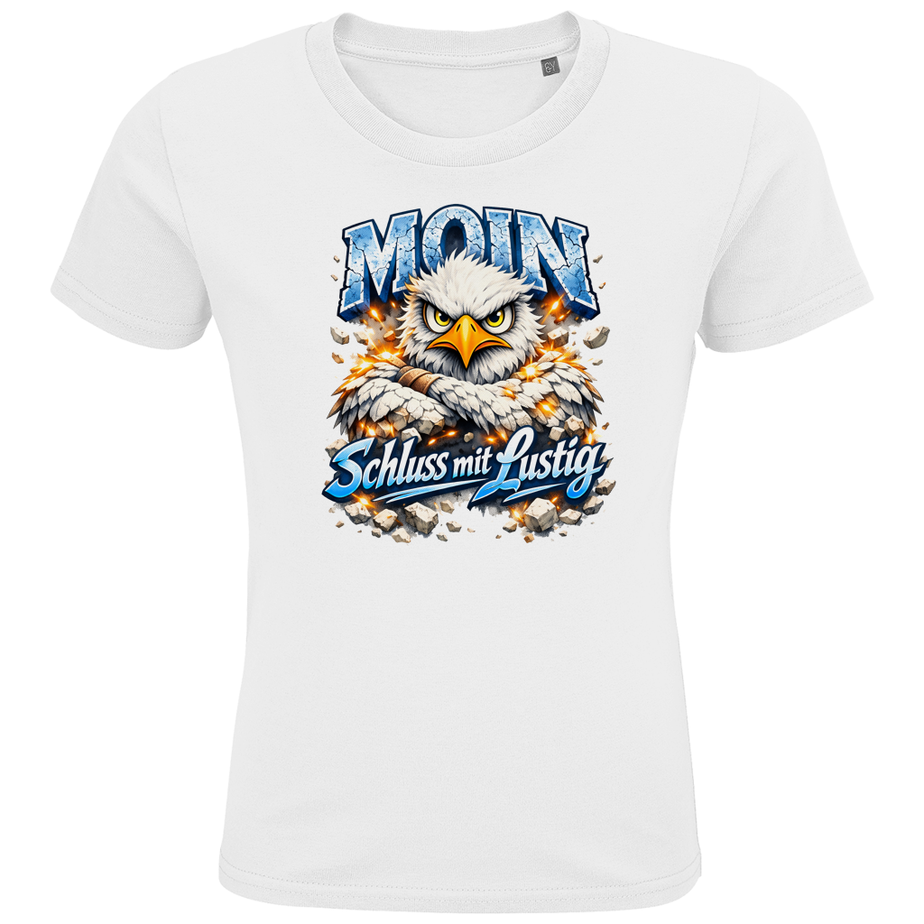T-Shirt Kinder  MOIN Schluss mit lustig #567  - beidseitiger Druck