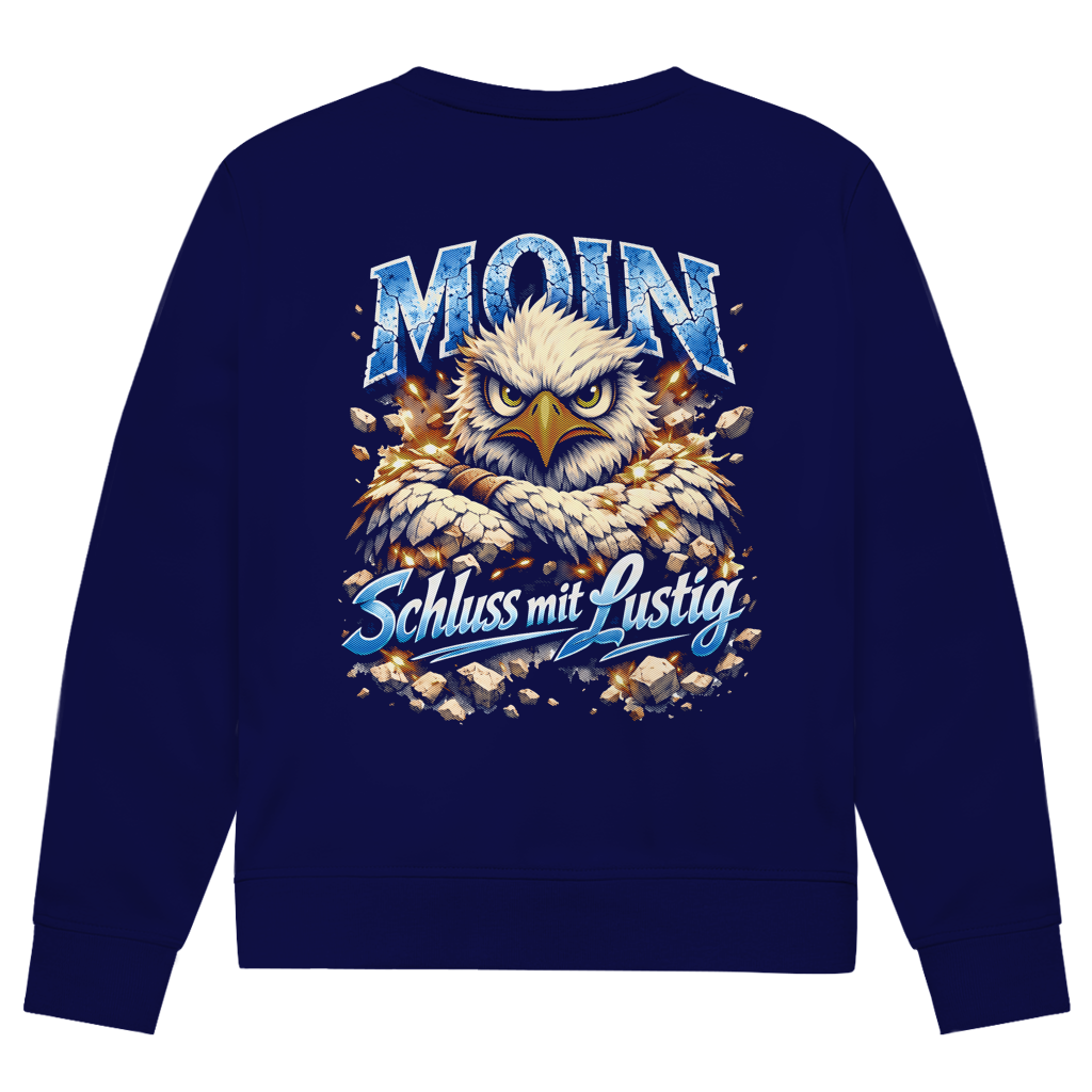 Sweatshirt Herren  MOIN Schluss mit lustig #567 - beidseitiger Druck