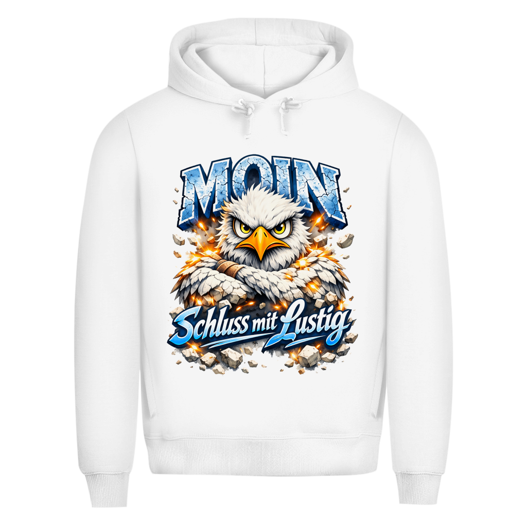 Hoodie Herren   MOIN Schluss mit lustig #567 - einseitiger Druck