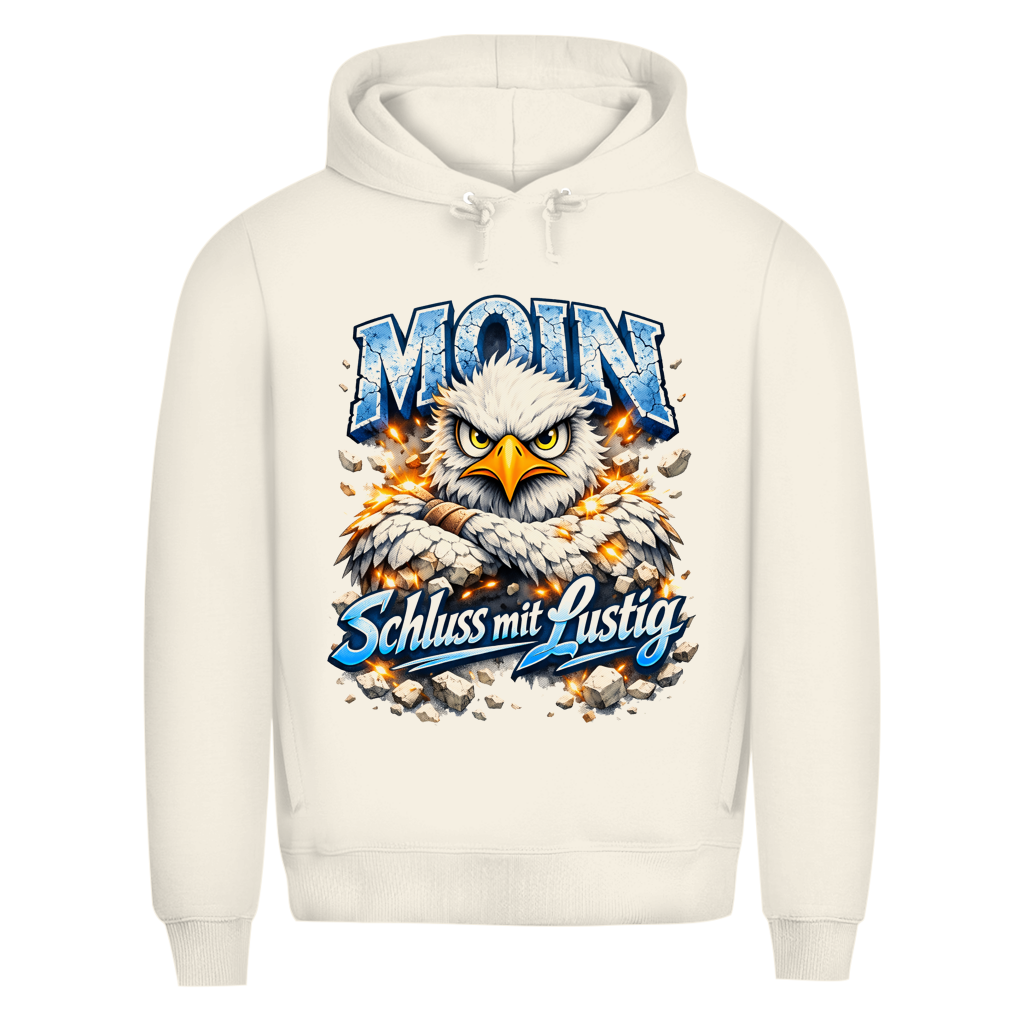 Hoodie Herren  MOIN Schluss mit lustig #567 - beidseitiger Druck