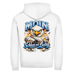 Hoodie-Jacke  MOIN Schluss mit lustig #567  - beidseitiger Druck