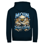 Hoodie-Jacke  MOIN Schluss mit lustig #567  - beidseitiger Druck