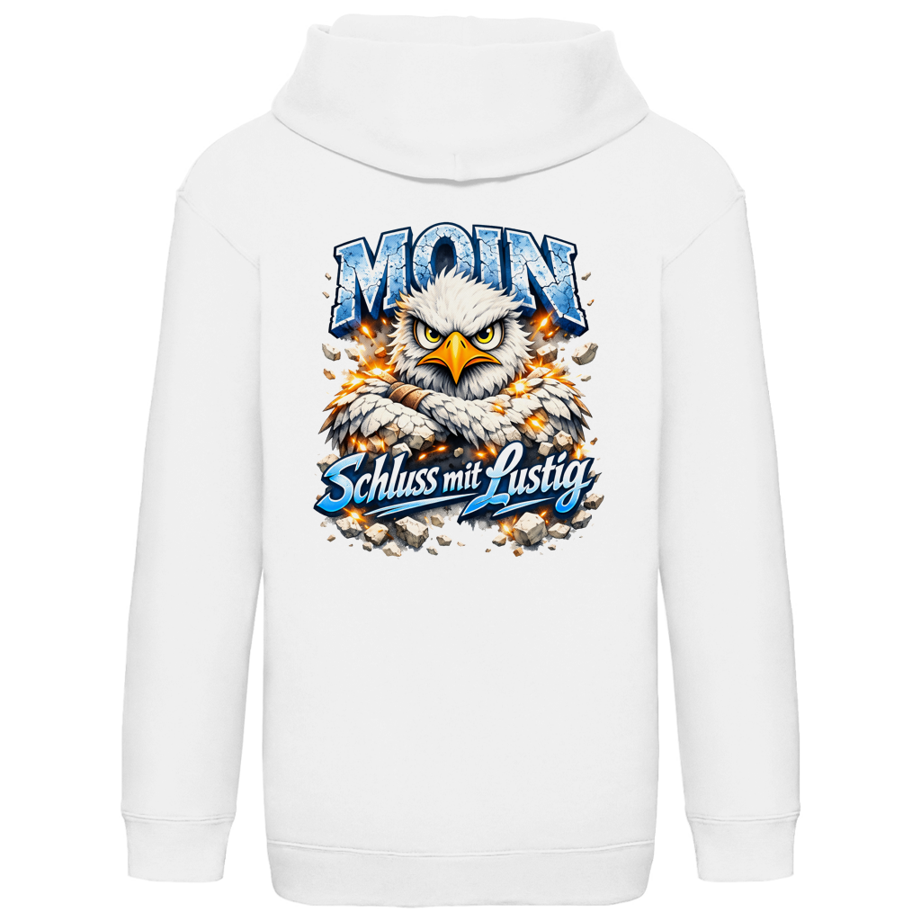 Hoodie Kinder   MOIN Schluss mit lustig #567 - beidseitiger Druck