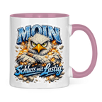 Keramik-Tasse zweifarbig   MOIN Schluss mit lustig #567