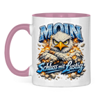Keramik-Tasse zweifarbig   MOIN Schluss mit lustig #567