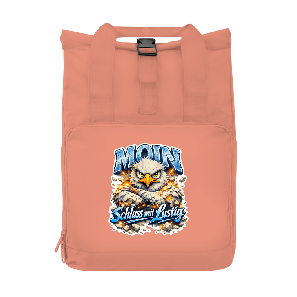 Rucksack mit Seitentasche  MOIN Schluss mit lustig #567  Gr. S