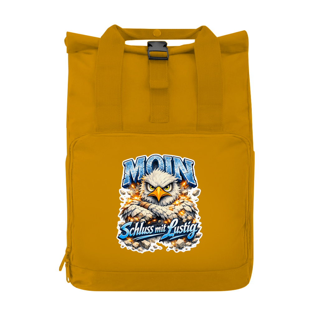 Rucksack mit Seitentasche  MOIN Schluss mit lustig #567  Gr. S