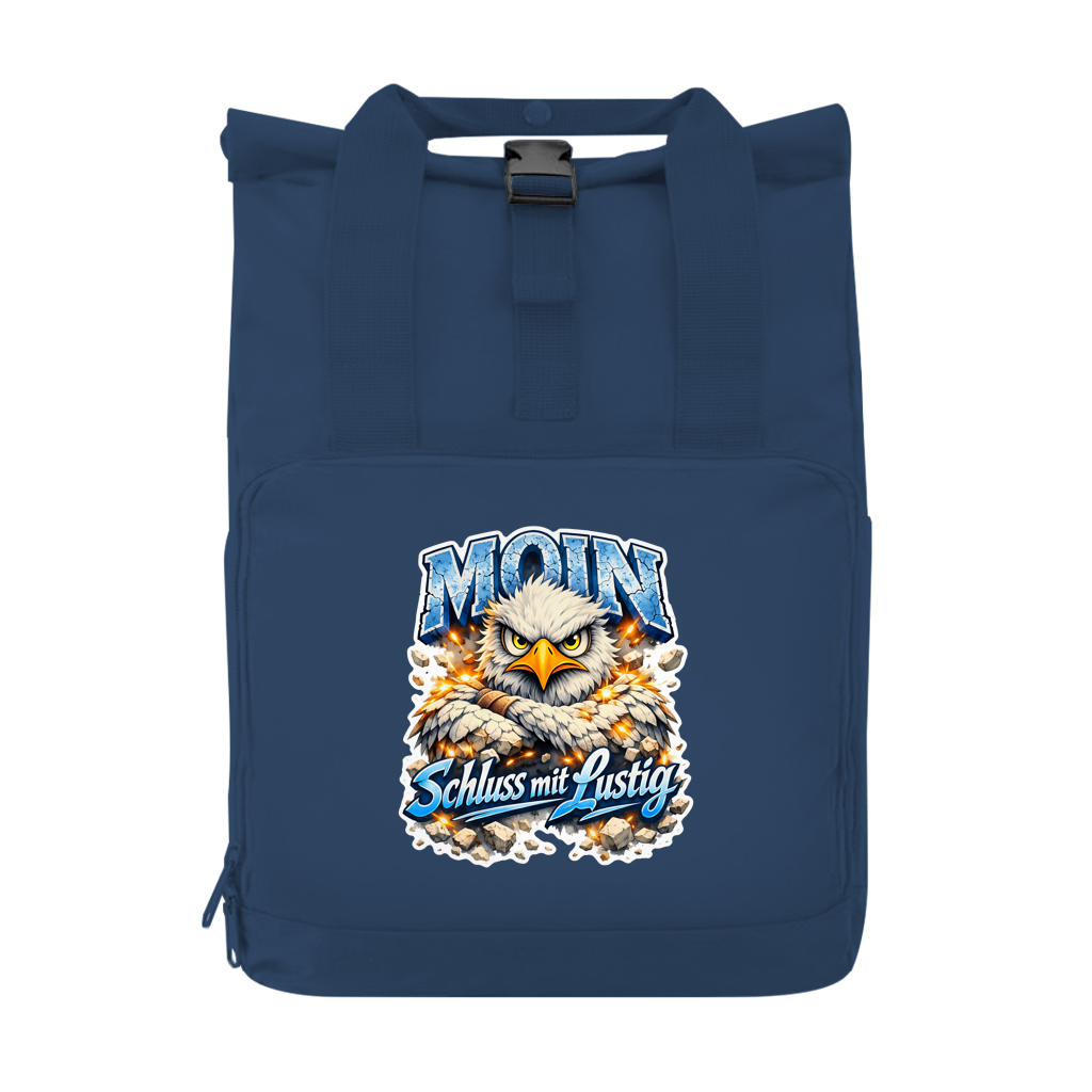 Rucksack mit Seitentasche  MOIN Schluss mit lustig #567  Gr. S