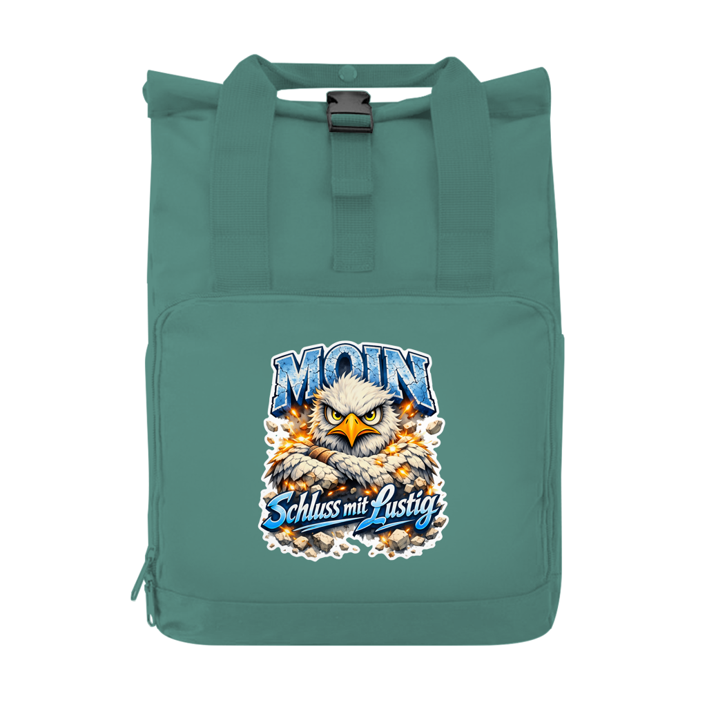 Rucksack mit Seitentasche  MOIN Schluss mit lustig #567  Gr. S