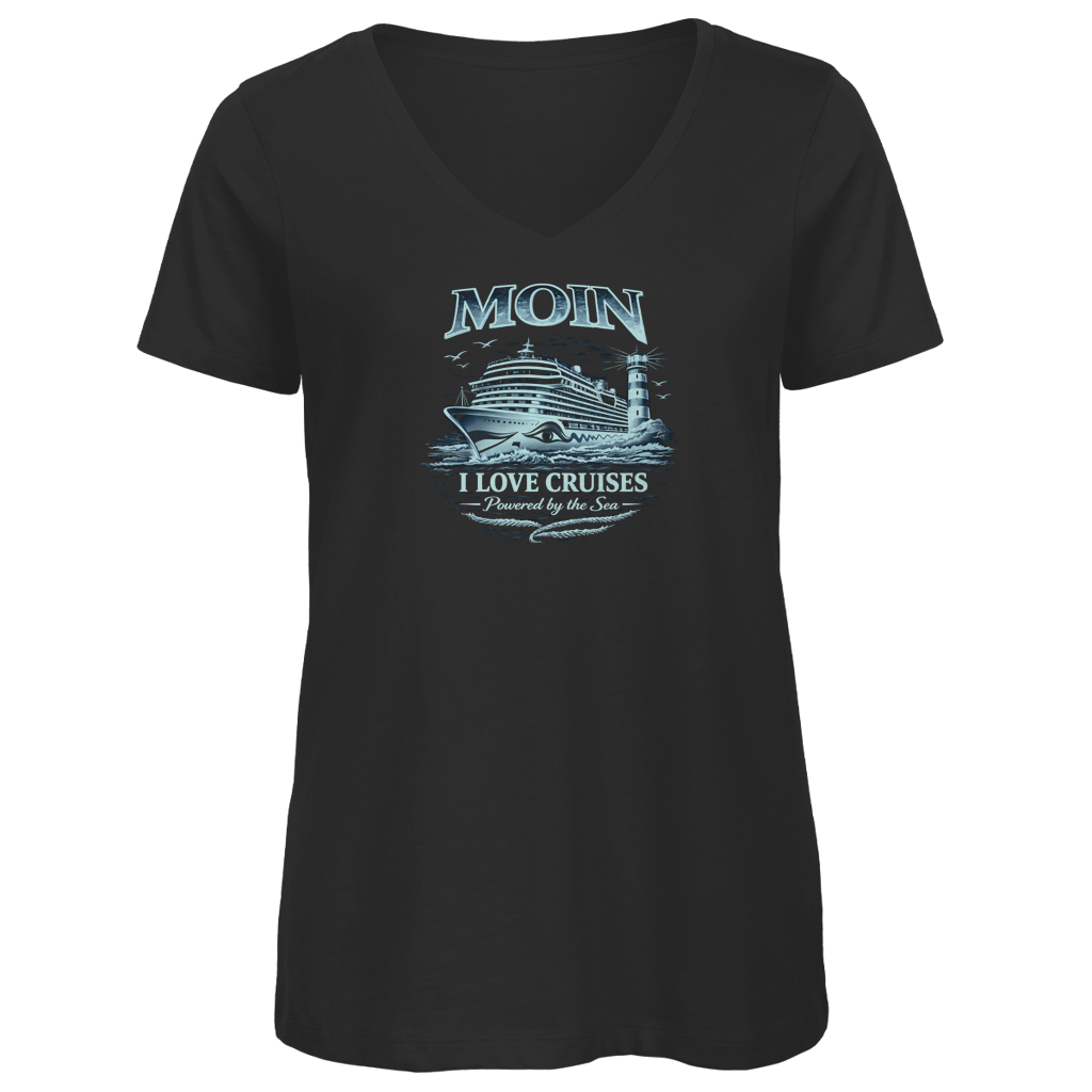 T-Shirt Damen V-Neck  Kreuzfahrt / Cruise #701