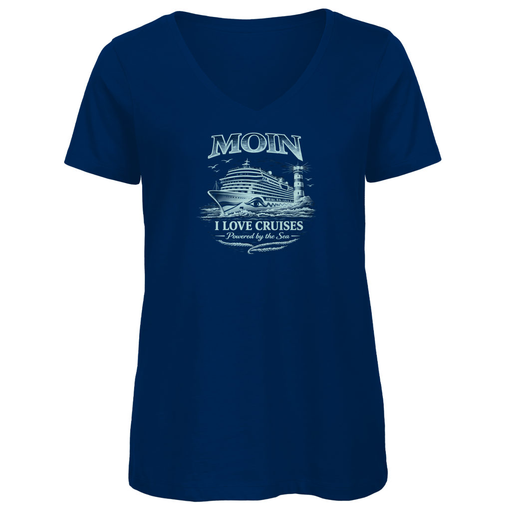 T-Shirt Damen V-Neck  Kreuzfahrt / Cruise #701