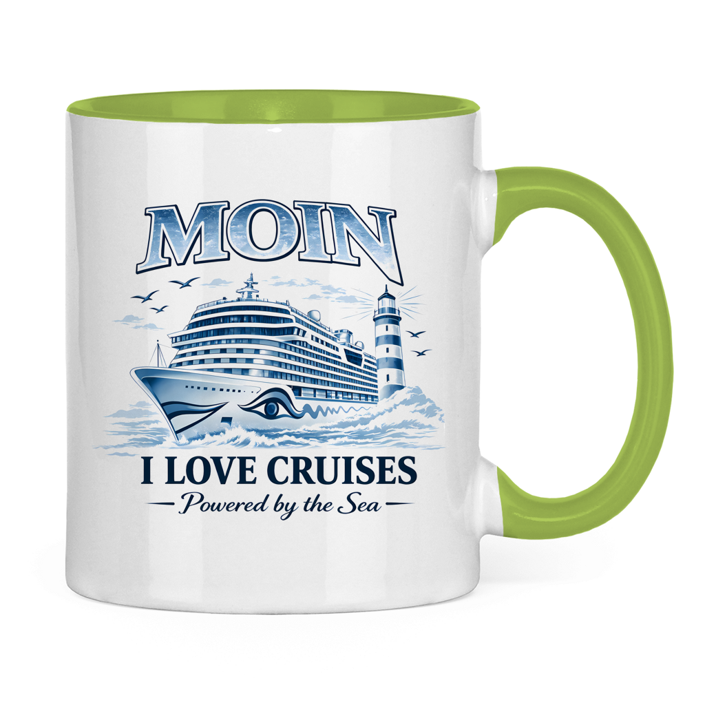 Keramik-Tasse zweifarbig   Kreuzfahrt / Cruise #701
