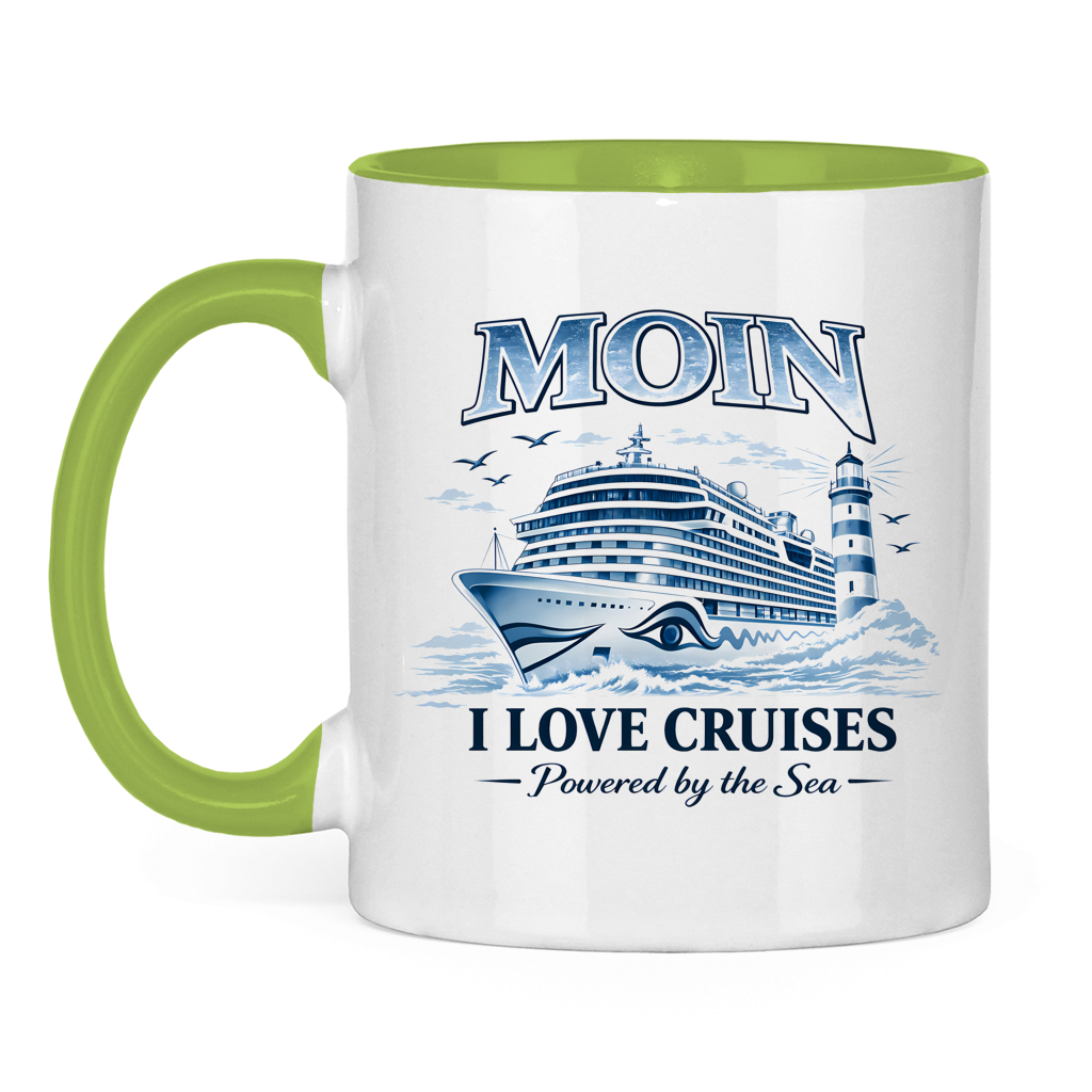 Keramik-Tasse zweifarbig   Kreuzfahrt / Cruise #701