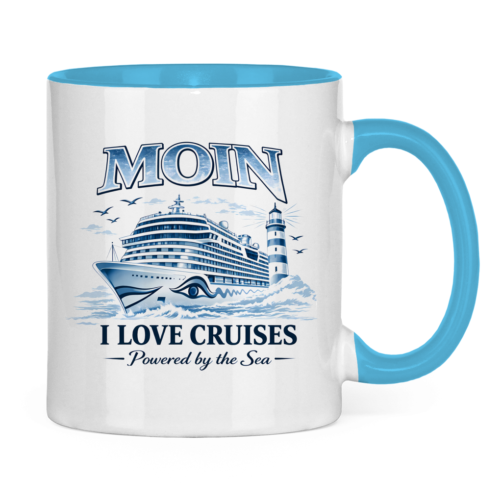 Keramik-Tasse zweifarbig   Kreuzfahrt / Cruise #701