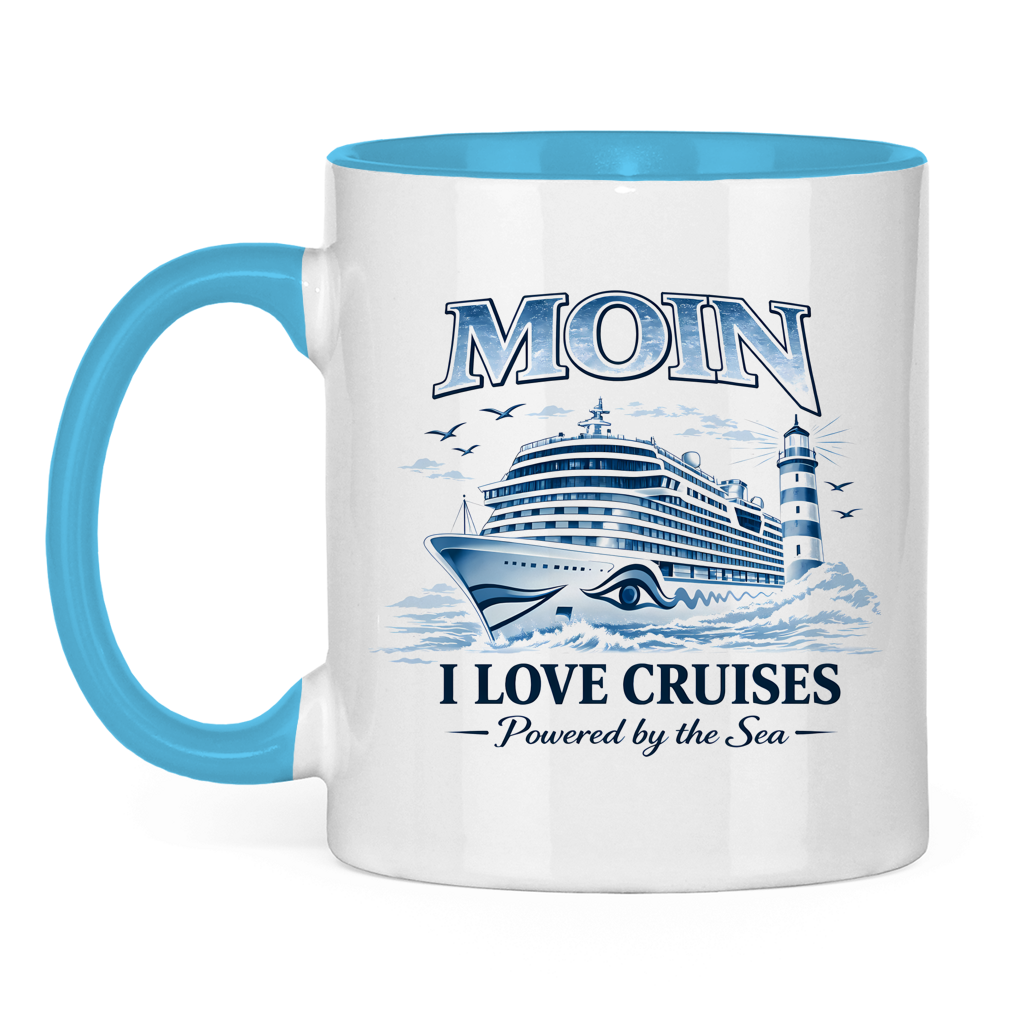 Keramik-Tasse zweifarbig   Kreuzfahrt / Cruise #701