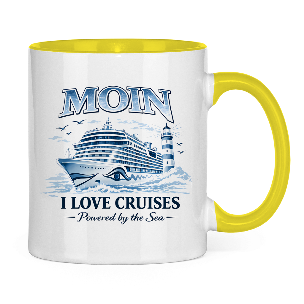 Keramik-Tasse zweifarbig   Kreuzfahrt / Cruise #701