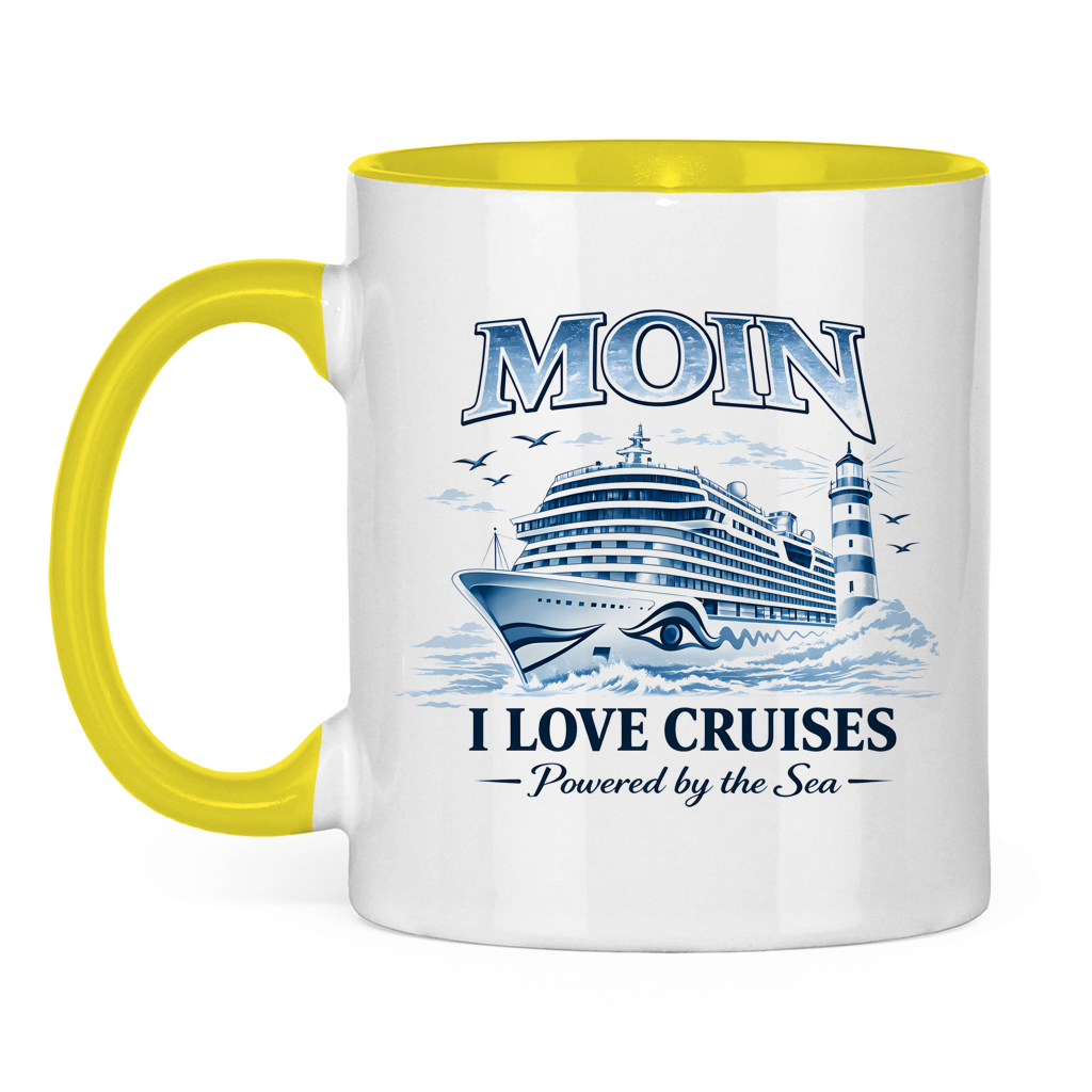 Keramik-Tasse zweifarbig   Kreuzfahrt / Cruise #701